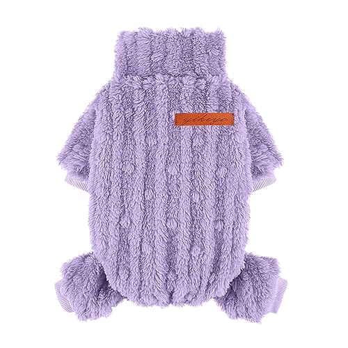 Kosiyi Welpen-Pyjama für kleine Hunde, Jungen und Mädchen, Rollkragenpullover, dicke warme Kleidung, Fleece-Mantel für kaltes Wetter, Welpen-Pyjama, Chihuahua, Yorkie, Herbst, Winter, Halloween, Kosiyi Welpen-Pyjama für kleine Hunde, Jungen und Mädchen, Rollkragenpullover, dicke warme Kleidung, Fleece-Mantel für kaltes Wetter, Welpen-Pyjama, Chihuahua, Yorkie, Herbst, Winter, Halloween, von Kosiyi