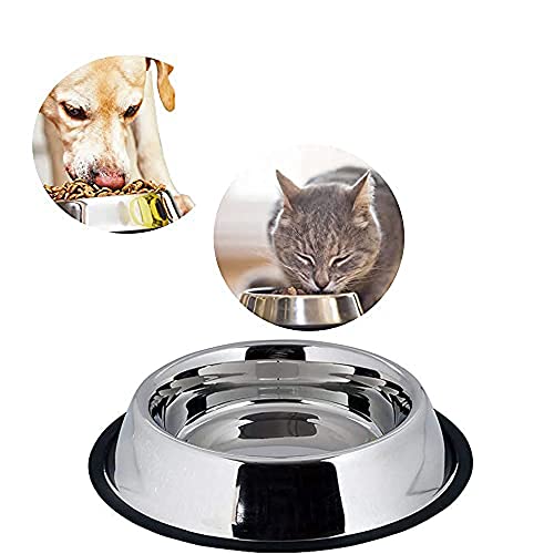 Kosma Futternapf aus Edelstahl | Hundenapf | Katzennapf | Haustiernapf Wassernapf (rutschfest) – 24 cm von Kosma