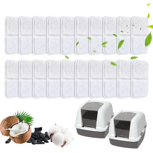 20 Stück Katzentoilettenfilter für Ca Airsift Jumbo/Regular/Smartsift Streu, Haustier-Luftfilterreiniger von Kospetsin