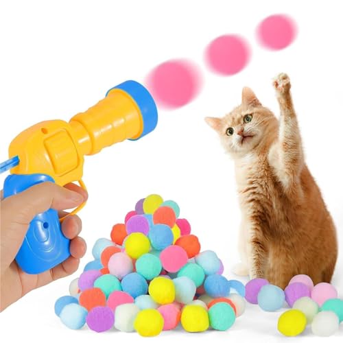 Kotkiddy® Katzenspielzeug 30 Bälle, Interaktives Katzenspielzeug, Katzenspielzeug Ball Cat Toy Interaktives Spielzeug für Katzen und Kätzchen von Kotkiddy