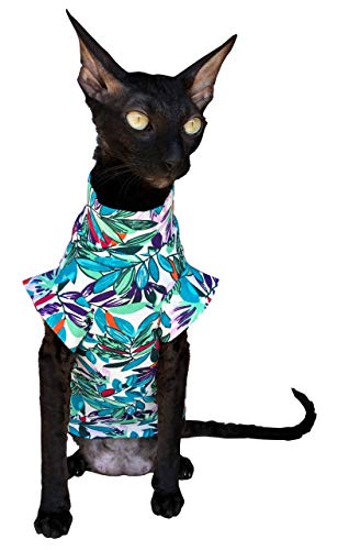 Kotomoda Cat Wear T-Shirt Leaves (XL) von Kotomoda