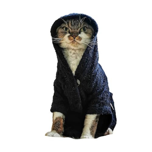 Kotomoda Katzen-Bademantel für Sphynx und nackte Katzen, Größe XL, Marineblau Kotomoda Katzen-Bademantel für Sphynx und nackte Katzen, Größe XL, Marineblau von Kotomoda