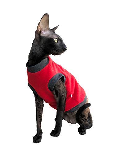 Kotomoda Katzen Kleidung Pullover Rotte Vlies (S) von Kotomoda