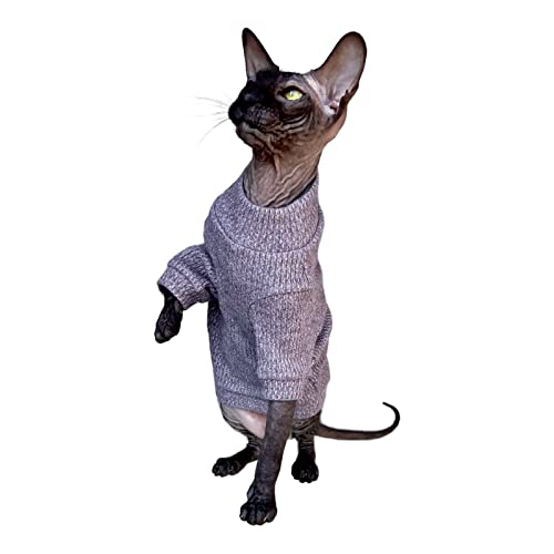 Kotomoda Katzen Kleidung Pullover funkelndes Mauve fur Sphynx Katzen (M) von Kotomoda