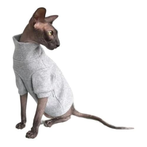 Kotomoda Kuscheliger Komfort für haarlose Schönheiten: Winterpullover, gebürstet, Kokosgrau, für Sphynx und nackte Katzen, Größe S Kotomoda Kuscheliger Komfort für haarlose Schönheiten: Winterpullover, gebürstet, Kokosgrau, für Sphynx und nackte Katzen, Größe S von Kotomoda
