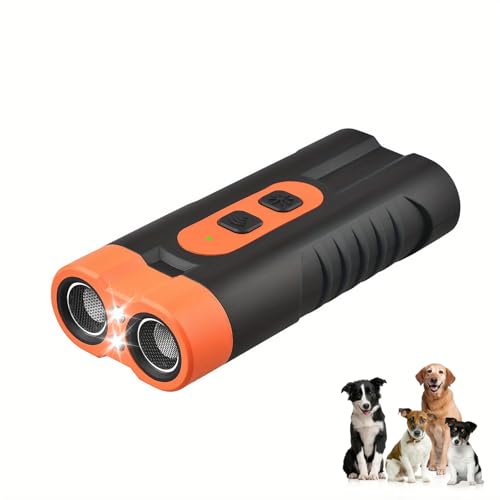2-in-1 USB-Ultraschall-Hundevertreiber, Hundebellen-Abschreckungsgerät mit HD-Display und LED-Taschenlampe, Hundebell-Abschreckung und Anti-Bell-Gerät für Hunde, Bell-Abschreckung für alle Hunde und von Kouamor