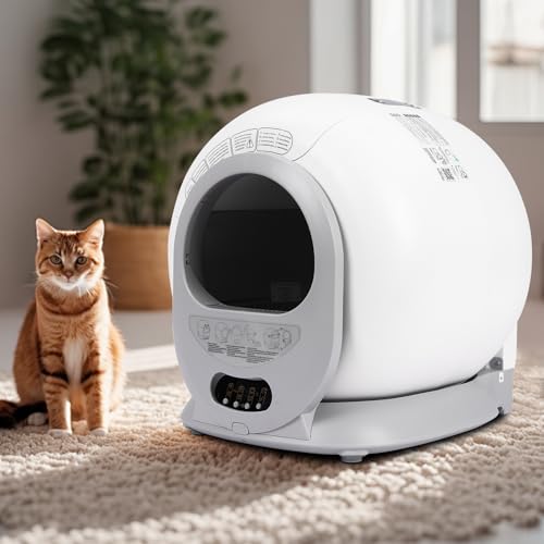 Oben offene Katzenklo selbstreinigend Katzentoilette, Echtzeit-Überwachung, Hygienisch, App-Steuerung, Große Fassungsvermögen, mit Anti-Rutsch-Pads, Cat Litter Box mit für Katzen Oben offene Katzenklo selbstreinigend Katzentoilette, Echtzeit-Überwachung, Hygienisch, App-Steuerung, Große Fassungsvermögen, mit Anti-Rutsch-Pads, Cat Litter Box mit für Katzen von Kozivmo