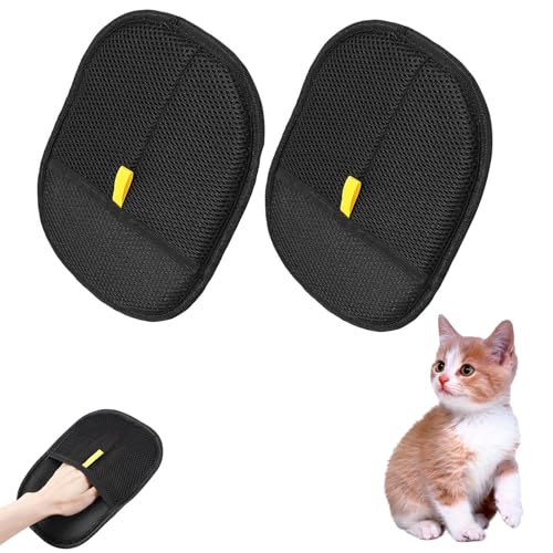 Kpquahom Tierhaarentferner Handschuh Zur Entfernung Von Tierhaaren Sanfte Fellpflege Für Hunde & Katzen Pet Grooming (2) von Kpquahom