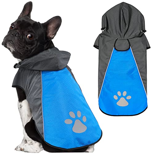 Kpuplol Hunderegenmantel, Regenmantel Hund Wasserdicht (S, Blau) von Kpuplol