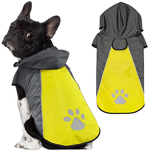 Kpuplol Hunderegenmantel, Regenmantel Hund Wasserdicht (S, Gelb) von Kpuplol