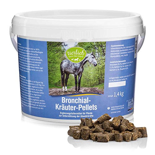 tierlieb Sanct Bernhard Kräuter-Pellets für Pferde | Mit Schwarzkümmel, Kamille, Salbei, Eukalyptus Thymian, Anis & Fenchel | Inhalt 1,4 kg von Kräuterhaus Sanct Bernhard