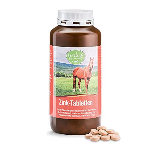 tierlieb Zink-Tabletten für Pferde, für Fell, Haut & Hufe, 500 Tabletten von Kräuterhaus Sanct Bernhard