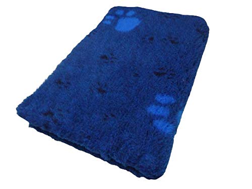 Krambambulishop.de Vet-Bed Softbed Dry-Bed Hundebett Hundedecke Vetbed Trockenbett rutschfest 30mm (Blau, 100cm x 80cm) von Krambambulishop.de