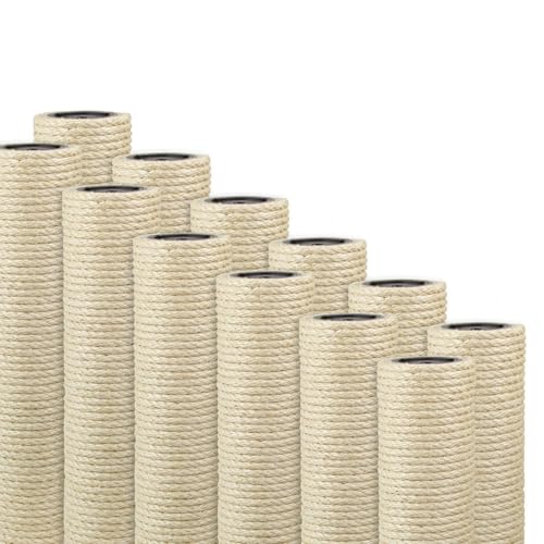 Kratzbaumland Deluxe-Sisalstamm mit 8 mm Sisalseil Länge: 70 cm/Gewinde: 8 mm (M8) für Katzen von Kratzbaumland