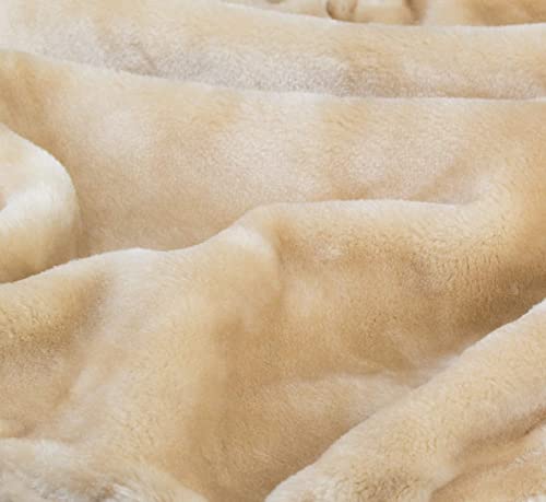 Kratzbaumland Edelplüsch für Kratzbäume (420g/m) 150 cm Rollenbreite (versch. Farben/Längen): Stofffarbe - beige, Länge - 3,0 Meter von Kratzbaumland