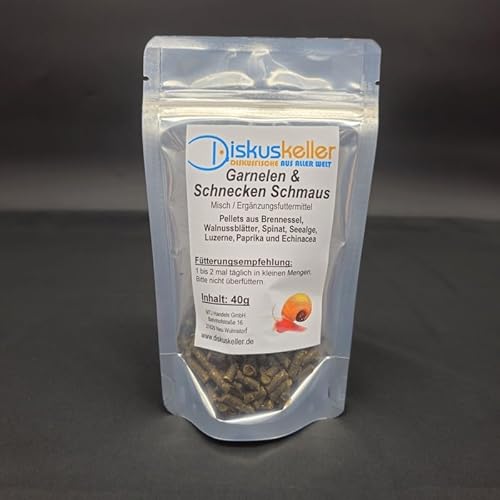 Garnelen & Schnecken Schmaus Futter 40g Schneckenfutter Garnelen & Schnecken Schmaus Futter 40g Schneckenfutter von Krause-Diskus Hamburg