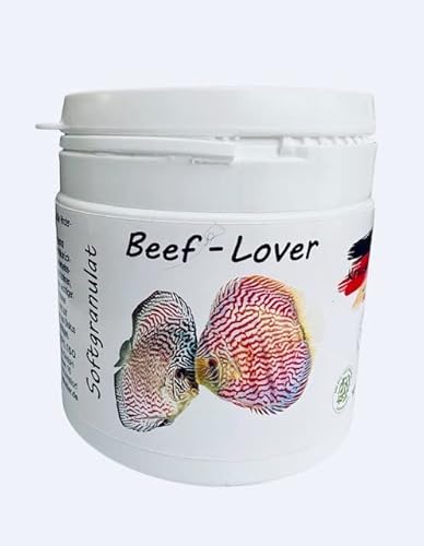 Softgranulat 100g Beef - Lover von Krause Diskus - Soft Granulat mit Rinderprotein - Premium Diskusgranulat - Fisch Discus Futter von Krause-Diskus Hamburg