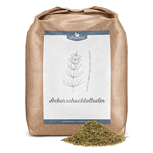 Krauterie Ackerschachtelhalm für Pferde in Spitzenqualität (1000 g) - Schachtelhalmkraut, Zinnkraut - Artgerechtes Einzelfuttermittel frei von Zusatzstoffen von Krauterie