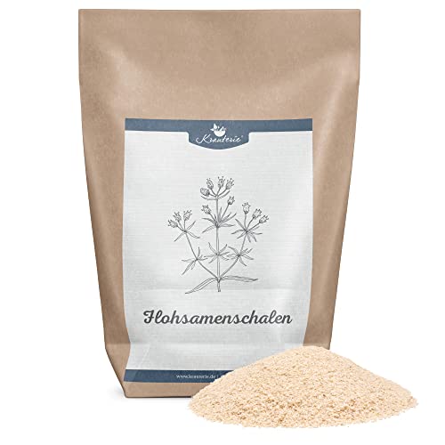 Krauterie Flohsamenschalen Hund, Einzelfuttermittel für Hunde (100 g), Indische Flohsamenschalen in Spitzenqualität von Krauterie