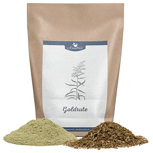 Krauterie Goldrute Hund, Einzelfuttermittel für Hunde (100 g), Goldrute Geschnitten in Spitzenqualität Krauterie Goldrute Hund, Einzelfuttermittel für Hunde (100 g), Goldrute Geschnitten in Spitzenqualität von Krauterie