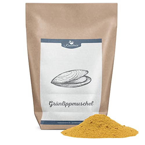 Krauterie Grünlippmuschel Hund, Einzelfuttermittel für Hunde (250 g), Grünlippmuschelpulver in Spitzenqualität von Krauterie