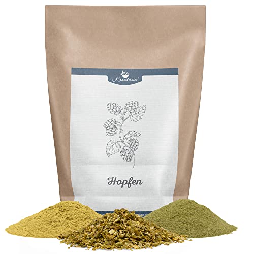 Krauterie Hopfen Hund, Einzelfuttermittel für Hunde (100 g), Hopfen Blütenblätter Pulver in Spitzenqualität von Krauterie