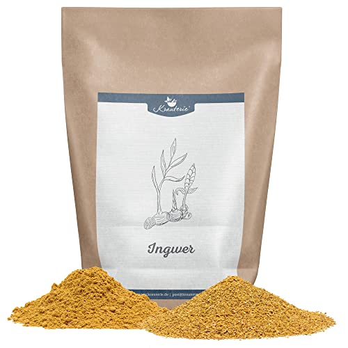 Krauterie Ingwer Hund, Einzelfuttermittel für Hunde (100 g), Ingwerwurzel Feinschnitt in Spitzenqualität Krauterie Ingwer Hund, Einzelfuttermittel für Hunde (100 g), Ingwerwurzel Feinschnitt in Spitzenqualität von Krauterie