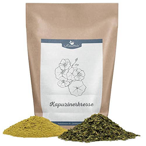 Krauterie Kapuzinerkresse Hund, Einzelfuttermittel für Hunde (100 g), Kapuzinerkresse Geschnitten in Spitzenqualität Krauterie Kapuzinerkresse Hund, Einzelfuttermittel für Hunde (100 g), Kapuzinerkresse Geschnitten in Spitzenqualität von Krauterie