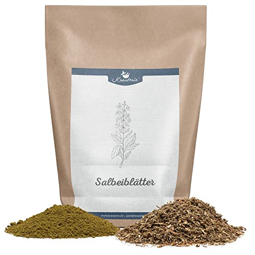 Krauterie Salbeiblätter Hund, Einzelfuttermittel für Hunde (100 g), Salbeiblätter Geschnitten in Spitzenqualität Krauterie Salbeiblätter Hund, Einzelfuttermittel für Hunde (100 g), Salbeiblätter Geschnitten in Spitzenqualität von Krauterie