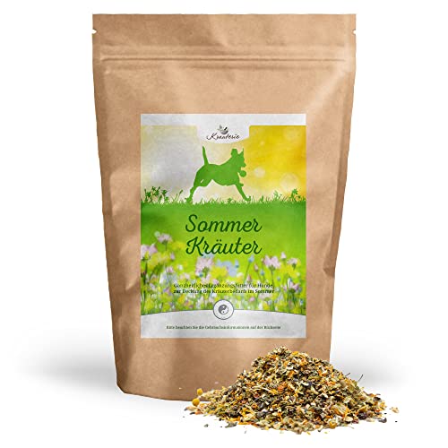 Krauterie Sommerkräuter Hund in Spitzenqualität (500 g), Sommer Kräuter für Hunde, Saisonkräuter als Bestandteil artgerechter Fütterung, frei von Zusatzstoffen, aus Liebe zu Deinem Hund von Krauterie