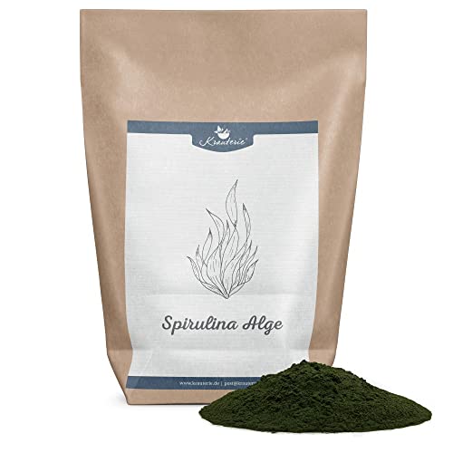 Krauterie Spirulina Algen Hund, Einzelfuttermittel für Hunde (100 g), Spirulina Algen Pulver in Spitzenqualität von Krauterie