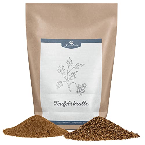Krauterie Teufelskralle für Hunde, Einzelfuttermittel für Hunde (100 g), Afrikanische Teufelskralle Pulver in Spitzenqualität Krauterie Teufelskralle für Hunde, Einzelfuttermittel für Hunde (100 g), Afrikanische Teufelskralle Pulver in Spitzenqualität von Krauterie