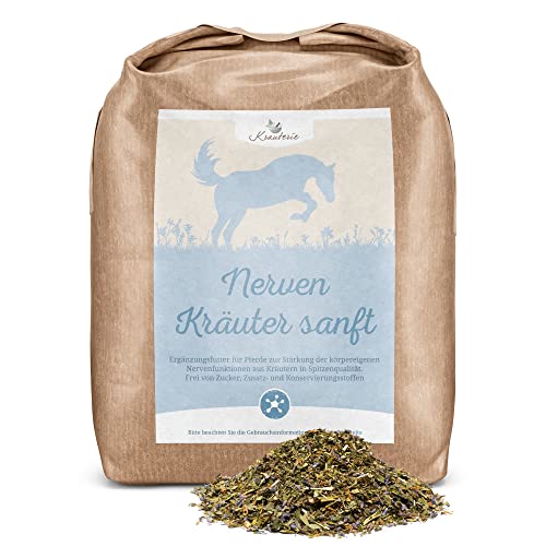 Krauterie Nerven Kräuter sanft für Pferde in Spitzenqualität (2000 g) - Artgerechtes Ergänzungsfutter aus Pferdekräutern, frei von künstlichen Zusätzen, melassefrei, getreidefrei, zuckerfrei Krauterie Nerven Kräuter sanft für Pferde in Spitzenqualität (2000 g) - Artgerechtes Ergänzungsfutter aus Pferdekräutern, frei von künstlichen Zusätzen, melassefrei, getreidefrei, zuckerfrei von Krauterie