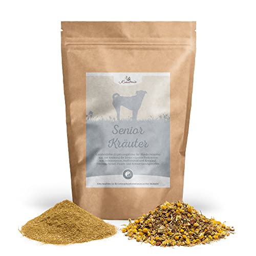 Krauterie Senior Kräuter-Mischung für Hunde in Spitzenqualität (250 g) - Pulver - Artgerechtes Ergänzungsfuttermittel für Hunde, frei von Zusatzstoffen, zuckerfrei, getreidefrei Krauterie Senior Kräuter-Mischung für Hunde in Spitzenqualität (250 g) - Pulver - Artgerechtes Ergänzungsfuttermittel für Hunde, frei von Zusatzstoffen, zuckerfrei, getreidefrei von Krauterie