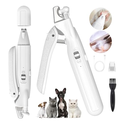 Kriogor Schermaschine Hund Pfoten Leise mit Krallenschere/Led-Licht, Haarschneidemaschinen für Haustiere, Hundeschermaschine Pfotentrimmer für Hunde Katzen Pfoten, Augen, Ohren, Gesicht, Körper Kriogor Schermaschine Hund Pfoten Leise mit Krallenschere/Led-Licht, Haarschneidemaschinen für Haustiere, Hundeschermaschine Pfotentrimmer für Hunde Katzen Pfoten, Augen, Ohren, Gesicht, Körper von Kriogor