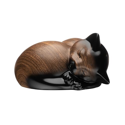 Kriss Art Haustier Urnen,Schlafende Harz Kremation Katze Urne,Katzenurnen für Asche,Kleintier Urne……… von Kriss Art