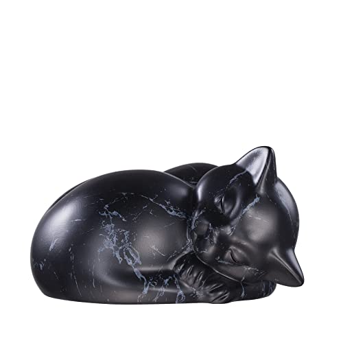 Kriss Art Haustier Urnen,Schlafende Harz Kremation Katze Urne,Katzenurnen für Asche,Kleintier Urne… von Kriss Art