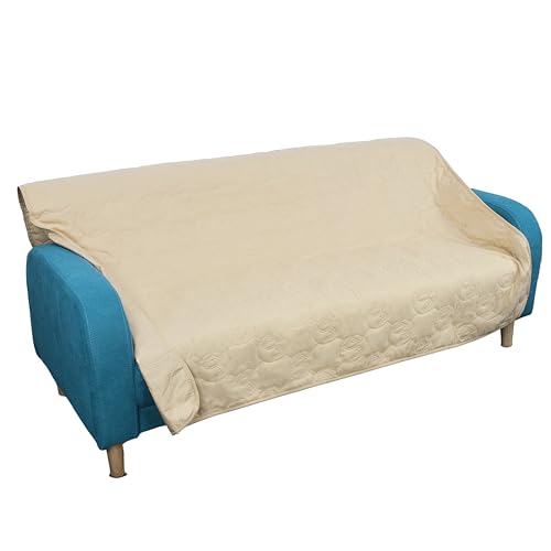 Kritter Planet wasserdichte Kühldecke Hundedecke Katzendecke Liebesdecke, wasserdichte Decke Hund Katze, Waschbar Sofabezug Hundedecke Auto Sofa Couch Bett Outdoor Camping Reise, 203×152cm, Latté von Kritter Planet