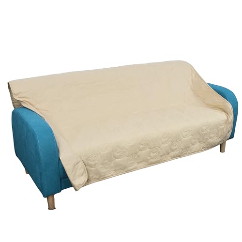 Kritter Planet wasserdichte Hundedecke für Sofa Couch Bett, Waschbar Pee Proof Hundedecke Katzendecke für Outdoor Indoor, Hundedecke rutschfest Autositzschutz, 203×152cm, Latté von Kritter Planet