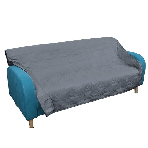 Kritter Planet wasserdichte Hundedecke für Sofa Couch Bett, Waschbar Pee Proof Hundedecke Katzendecke für Outdoor Indoor, Hundedecke rutschfest Autositzschutz, 203×152cm, Grau von Kritter Planet