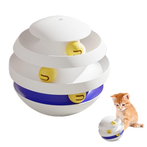 Krmoau Kätzchen-Puzzle, Katzenballspielzeug, Katzenspielzeug mit Ball, Katzenballturm-Drehteller, Hunde-Anreicherungsspielzeug, rollendes Katzenspielzeug für den Innenbereich Krmoau Kätzchen-Puzzle, Katzenballspielzeug, Katzenspielzeug mit Ball, Katzenballturm-Drehteller, Hunde-Anreicherungsspielzeug, rollendes Katzenspielzeug für den Innenbereich von Krmoau