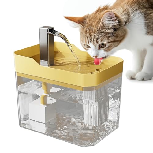 Krmoau Katzen Trinkbrunnen | Großvolumiger Trinkbrunnen für Haustiere - Für Hunde Und Katzen In Haushalten Mit Mehreren Tieren, Für Innenräume Und Wohnungen Krmoau Katzen Trinkbrunnen | Großvolumiger Trinkbrunnen für Haustiere - Für Hunde Und Katzen In Haushalten Mit Mehreren Tieren, Für Innenräume Und Wohnungen von Krmoau