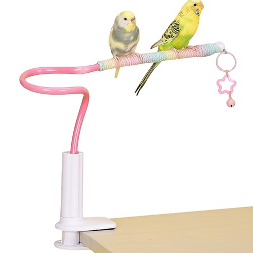 Krmoau Vogelkäfig Sitzstange | Verspielte Vogelspielzeug Sitzstange,Bunte Baumwolle rutschfeste Vogelspielzeug Für Tauben Unzertrennliche Kanarienvogel Wellensittich Sittich von Krmoau