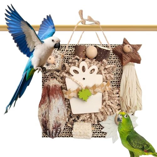 Krmoau Vogelsuchspielzeuge | Holz Und Pappe Kauspielzeug Für Vögel | Käfig Zubehör Zum Mit Hängematte Fensterplatz Spielbereich Für Innnenbereich Krmoau Vogelsuchspielzeuge | Holz Und Pappe Kauspielzeug Für Vögel | Käfig Zubehör Zum Mit Hängematte Fensterplatz Spielbereich Für Innnenbereich von Krmoau