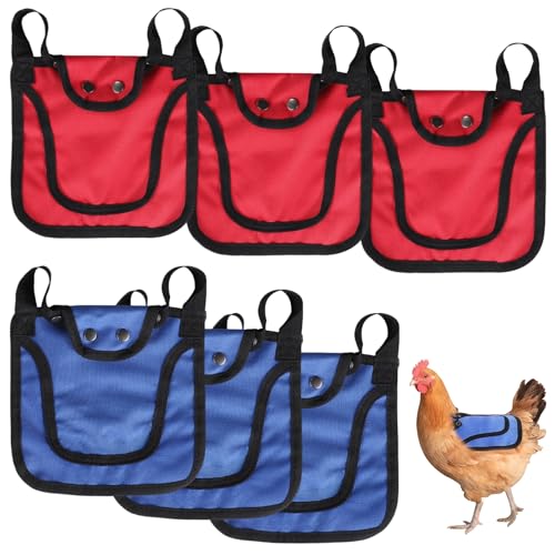 6 Sets verstellbare Hühner-Sättel für Hühner, Schutzschürzen, Federschutz für Rücken und Seiten picken, Geflügelausrüstung für Outdoor-Aktivitäten 6 Sets verstellbare Hühner-Sättel für Hühner, Schutzschürzen, Federschutz für Rücken und Seiten picken, Geflügelausrüstung für Outdoor-Aktivitäten von Kronabelle