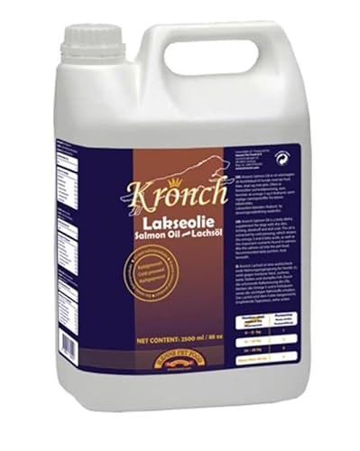 Kronch Lachsöl Hund Nahrungszusatz 2,5 Liter kaltgepresst Omega 3 Barf von Kronch