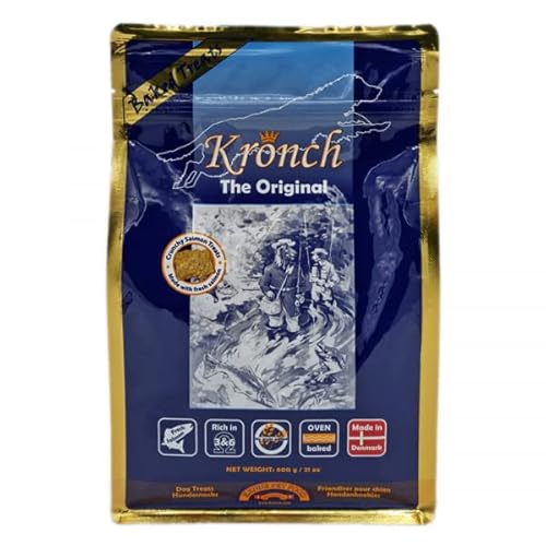 Kronch Original Lakse - Leckerli mit Lachs für Hunde - Bundle - 3 x 600 g von Kronch