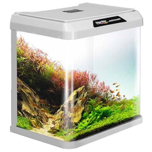 Kruger Meier Como Aquarium 7L – Nano-Aquarium Set mit Beleuchtung, Filter & Abdeckung – Weiß Kruger Meier Como Aquarium 7L – Nano-Aquarium Set mit Beleuchtung, Filter & Abdeckung – Weiß von Krüger Meier
