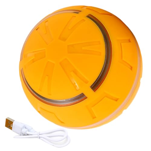 Krujecnt Beweglicher Ball Für Hunde,Rollball Hundespielzeug | Springend Vibrierend USB-Aufladbar Hundespielzeug Mit Licht Für Bewegung Indoor Outdoor Krujecnt Beweglicher Ball Für Hunde,Rollball Hundespielzeug | Springend Vibrierend USB-Aufladbar Hundespielzeug Mit Licht Für Bewegung Indoor Outdoor von Krujecnt