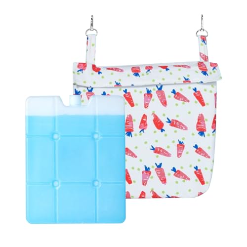 Krujecnt Bunny Cooling Matte - Kaninchen Welpen Kühlunterlage | Tragbare Kausichere Waschbare Unterlage Für Zu Hause & Unterwegs Garten Spielbereich von Krujecnt